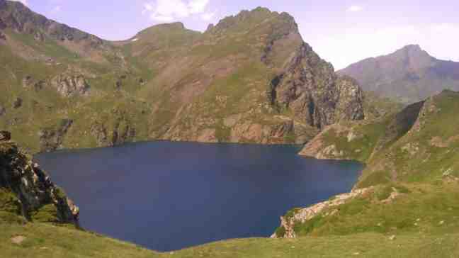 lac, bleu